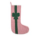 Christmas Bow Beaded Stocking