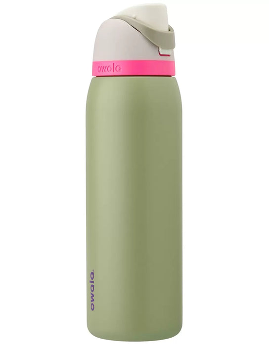 Owala FreeSip Stainless Steel Water Bottle / 24oz / Color: Neo Sage