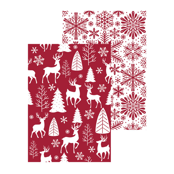 Winter Grove Double-Sided Kitchen Towel