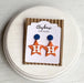 Astros Star Polymer Clay Dangle Earrings