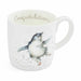 Mug with a penguin design and 'Congratulations' text on a white background