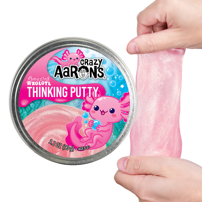 Crazy Aaron's Thinking Putty with pink putty being stretched
