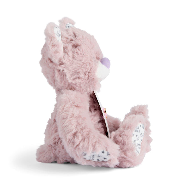 Plush toy with a unicorn design on a white background