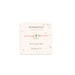 Gymnastics adjustable bracelet on a Demdaco branded card with decorative elements.