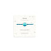 Bracelet with 'SWIM' design on a white card with text and Demdaco branding.