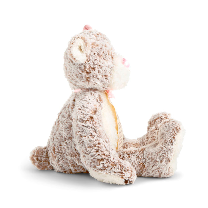 Plush bunny toy on a white background