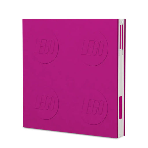 LEGO® Iconic Locking Notebook with Gel Pen - Violet