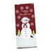 Christmas Flour Sack Tea Towels snowman happy Christmas