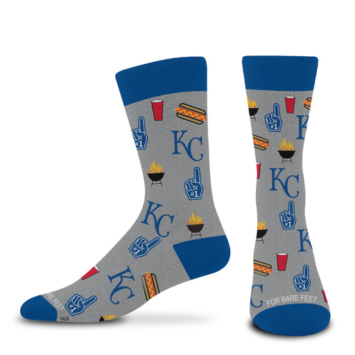 Kansas City Royals Tailgate Mens Dress Socks, Blue, Size OSFM
