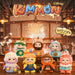 Toy figures in a coffee-themed setting with 'Kimmon Coffee' branding.
