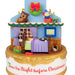 Decorative Christmas scene with characters and text 'Twas the Night before Christmas' on a white background.