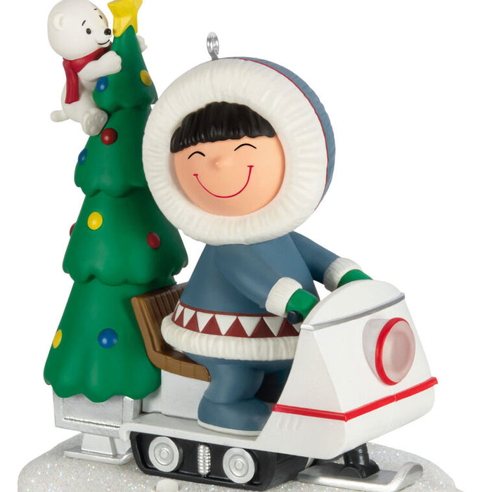 Frosty Friends Tree Delivery Ornament With Light