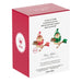Hallmark Cozy Critters ornament packaging with two birds wearing hats on a white background