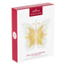 Hallmark Keepsake Christmas ornament packaging with gold butterfly design on a white background