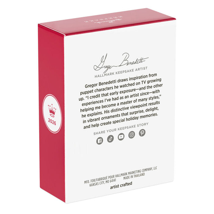 Hallmark Keepsake Artist box with red and white design