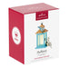 Hallmark Keepsake ornament packaging with bird design on a white background