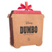 Disney Dumbo logo with a red ribbon on a white background