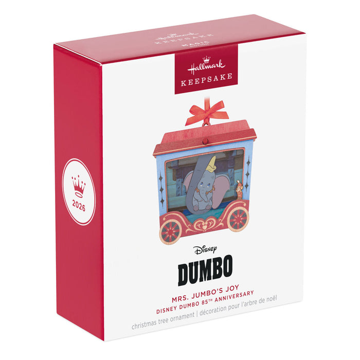 Hallmark Dumbo Christmas tree ornament packaging on a white background