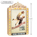 'It's a Wonderful Life' movie poster design ornament, dimensions indicated.