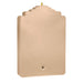 Beige frame with scalloped edge on a white background