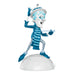Animated character in blue and white attire with a hat and scarf, holding a cane on a white background.