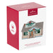 Hallmark Keepsake ornament packaging with a miniature house illustration on a white background