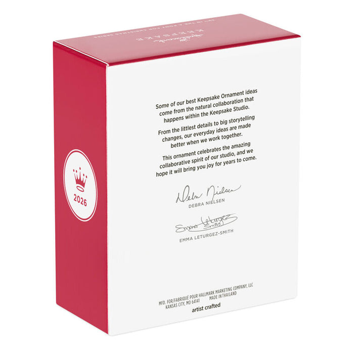 Red and white box with text and a logo on a white background