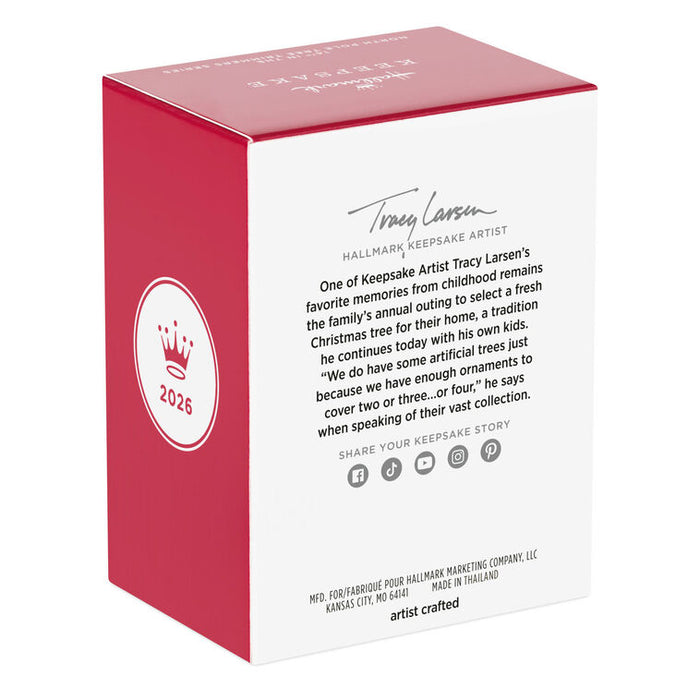 Red and white box with Tracy Larson's branding and 2026 on a white background