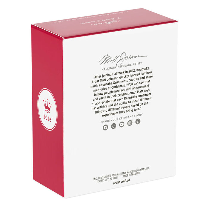 Hallmark 2026 Keepsake Artist box with red and white design
