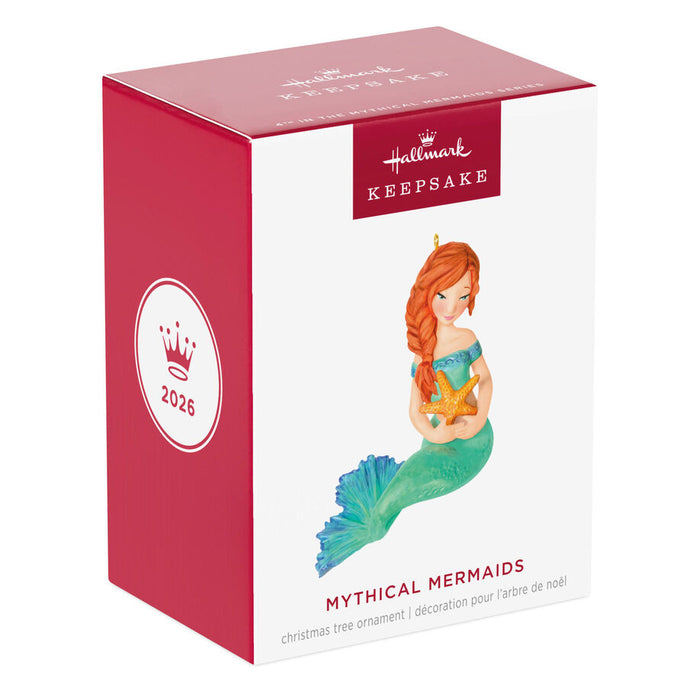 Hallmark Keepsake Christmas ornament packaging with mermaid design
