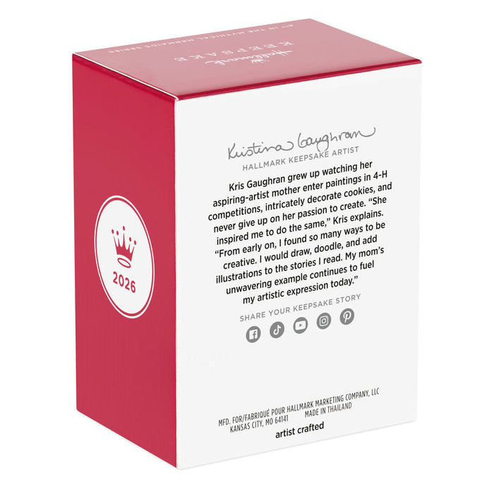 Hallmark 2026 Keepsake Artist box with text and logo on a white background