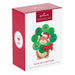 Hallmark Keepsake Christmas ornament packaging with a hamster and wreath design.