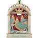 Decorative ornament with chickens and the text 'French Hens' on a white background