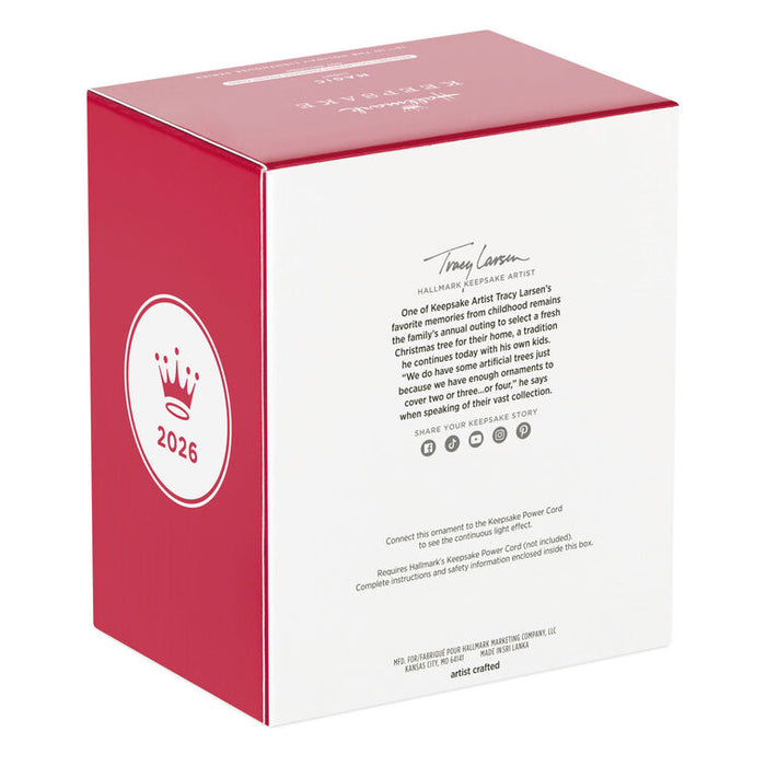 Red and white box with a crown logo and text on a white background
