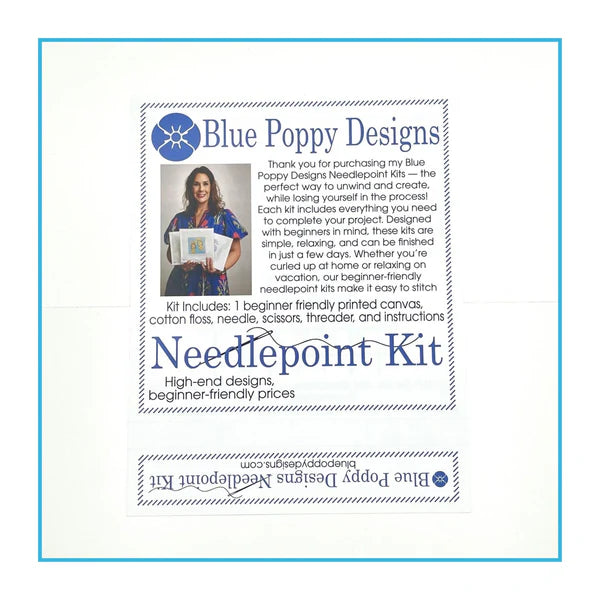 Blue Poppy Designs Needlepoint Kit