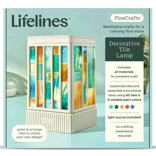 Lifelines FlowCrafts Decorative Tile Lamp Meditative Craft Kit