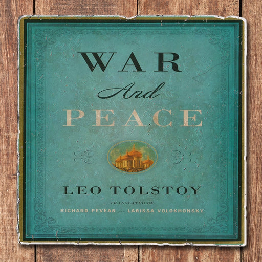 Leo Tolstoy's War and Peace Classic Book Coaster