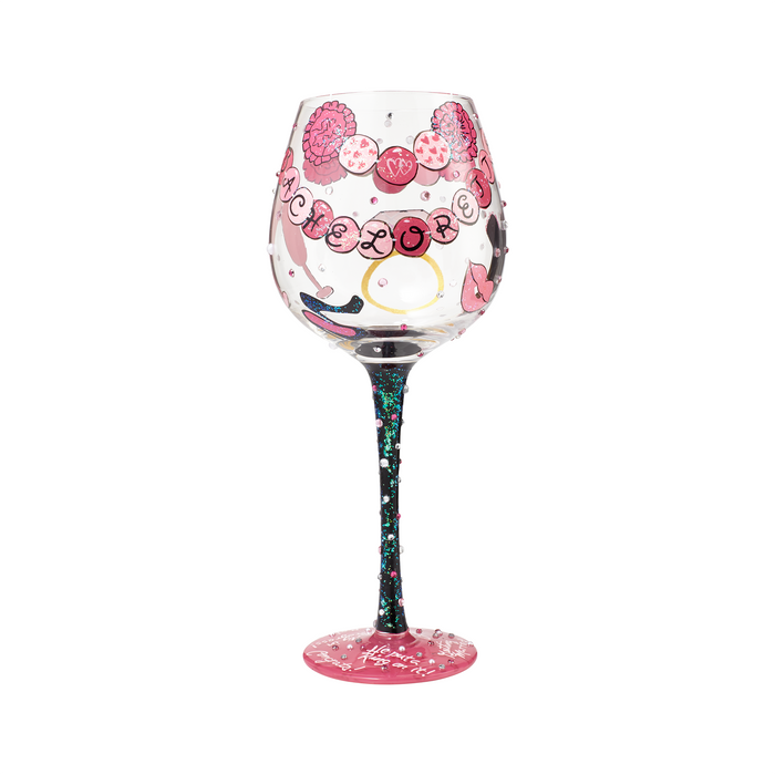 Bachelorette Super Bling Lolita Wine Glass
