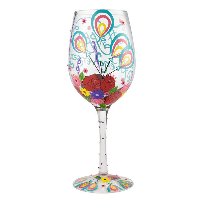 Happy Friendversary Lolita Wine Glass