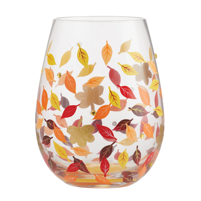 Lolita Snow Leopard Stemless Wine Glass