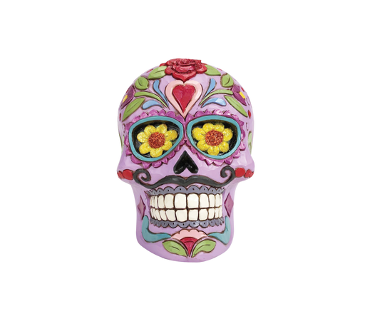 Day of the Dead Purple Skull by Jim Shore
