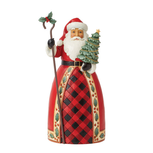 Highland Glen Santa with Tree and Cane by Jim Shore