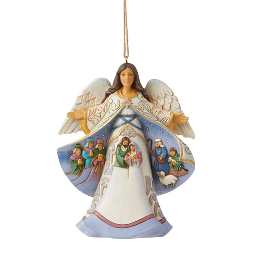 Angel Nativity Scene Coat Ornament by Jim Shore