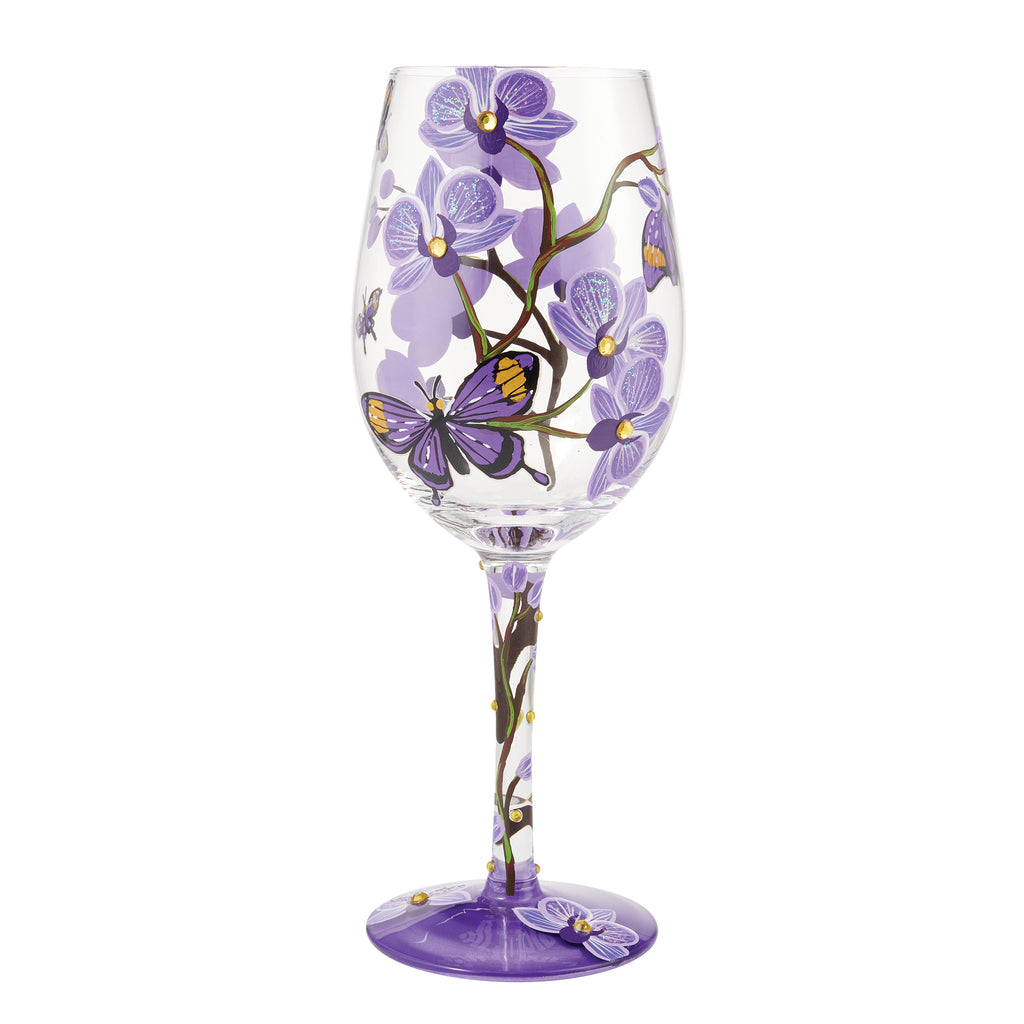 Purple Haze Acrylic Floating Wine Glass