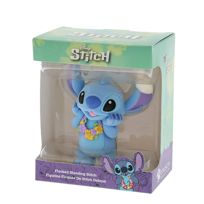 Disney Flocked Stitch Figurine