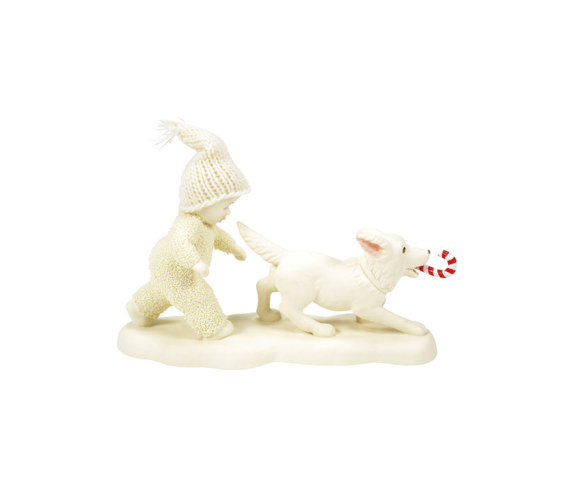 Snowbabies Candy Cane Chase Figurine