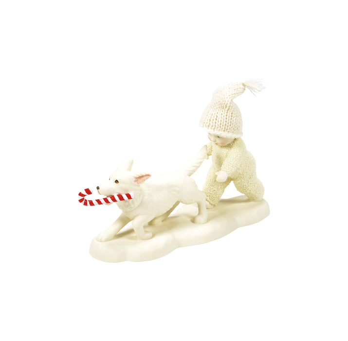 Snowbabies Candy Cane Chase Figurine