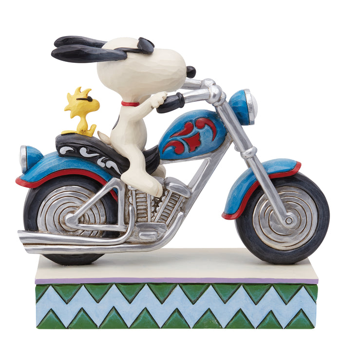 Snoopy & Woodstock Riding Motorcycle by Jim Shore
