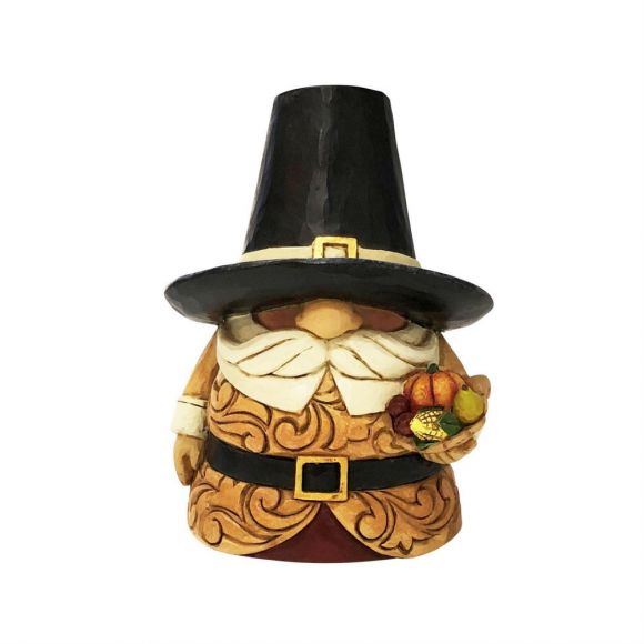 Pilgrim Holding Cornucopia by Jim Shore