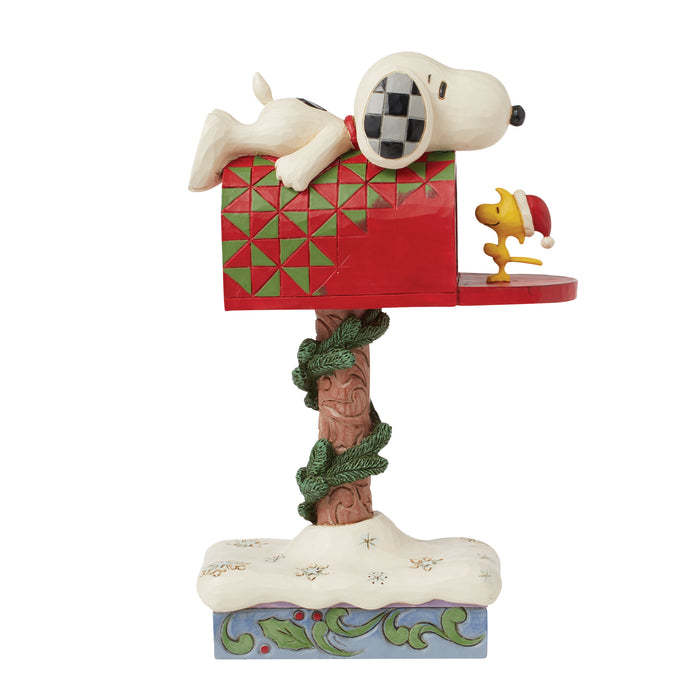 Snoopy & Woodstock Mailbox Figurine by Jim Shore